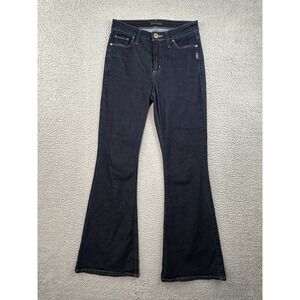 Silver Jeans Mazy Flare Womens 27x30 Dark Wash Blue Stretch Denim Boho